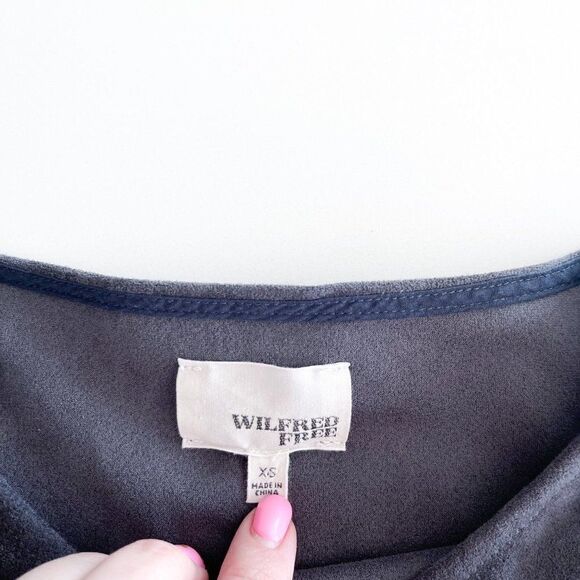 Aritzia Wilfred Free Nori dress // dark charcoal grey // Size XS // BNWOT - Picture 6 of 8